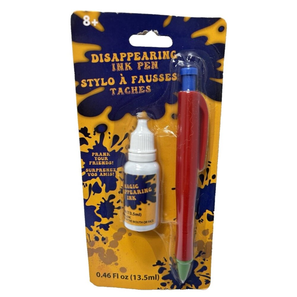 Disappearing Ink Pen Prank Joke Novelty Gag Trick Toy Funny Office School Gift